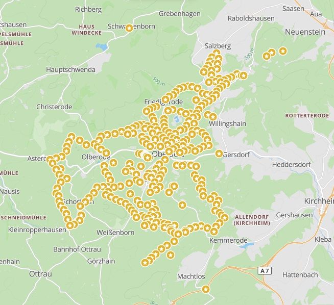 Rotkäppchenland_Geocaching Map
